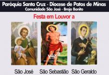Venha celebrar conosco: A Tradicional Festa em Louvor a São Sebastião, São Geraldo e São José em Brejo Bonito.