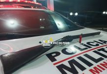 Serra do Salitre – No Distrito Catiara a Polícia Militar prendeu um SUSPEITO por ameaça, lesão corporal uma arma de fogo foi apreendida.