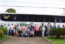 GUIMARÂNIA: Por meio de emenda parlamentar a Deputada Federal Greyce Elias (AVANTE), destina um ÔNIBUS SCANIA de 54 lugares que será destinado ao transporte de passageiros nas áreas de Educação, Saúde, Esporte e Cultura.
